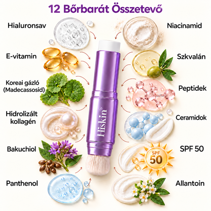 🔥 Utolsó két óra – 80% kedvezmény! Hiskin® 2 az 1-ben színváltó alapozóstift beépített ecsettel – a természetes hatású, egyenletesebb arcbőrért