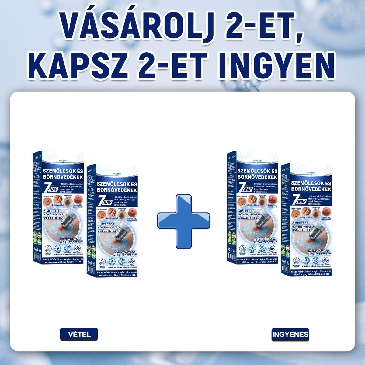 Hivatalos Márkabolt | Hiskin® 7 napos Szemölcseltávolító Roll-on Ápoló Folyadék (Fájdalommentes rollerball technológia, hegek nélkül)