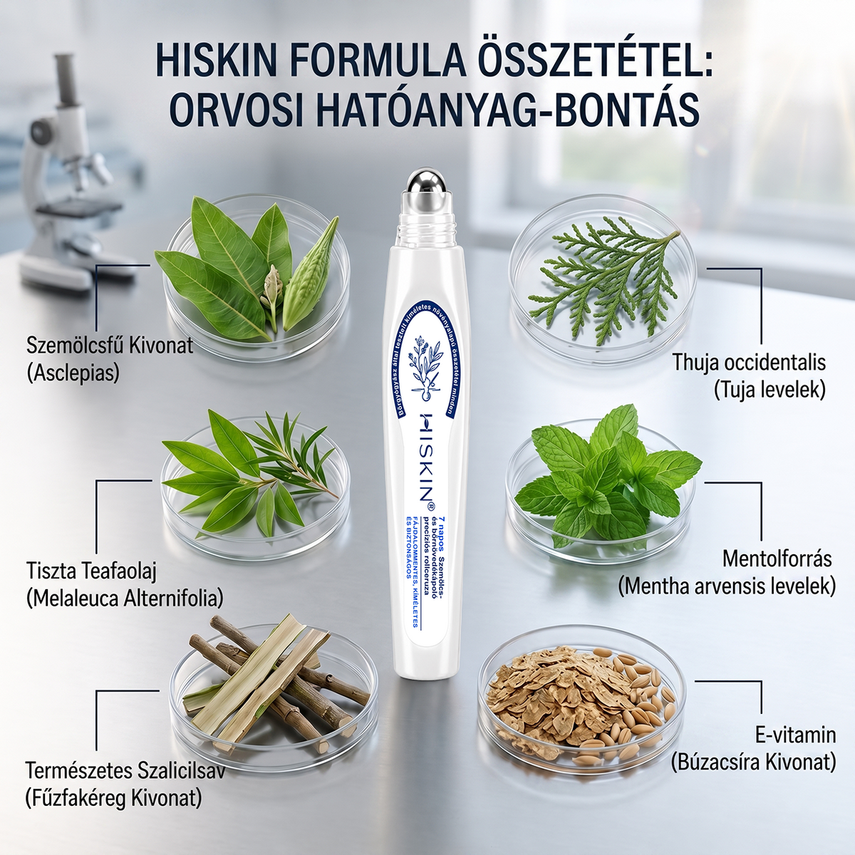 Hivatalos Márkabolt | Hiskin® 7 napos Szemölcseltávolító Roll-on Ápoló Folyadék (Fájdalommentes rollerball technológia, hegek nélkül)