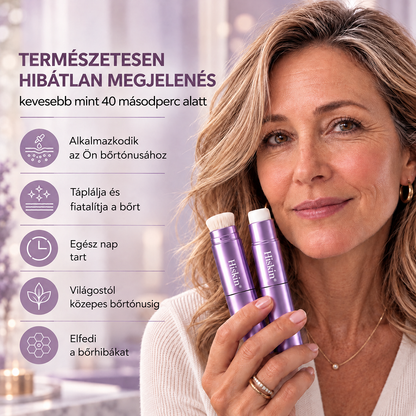 🔥 Utolsó két óra – 80% kedvezmény! Hiskin® 2 az 1-ben színváltó alapozóstift beépített ecsettel – a természetes hatású, egyenletesebb arcbőrért